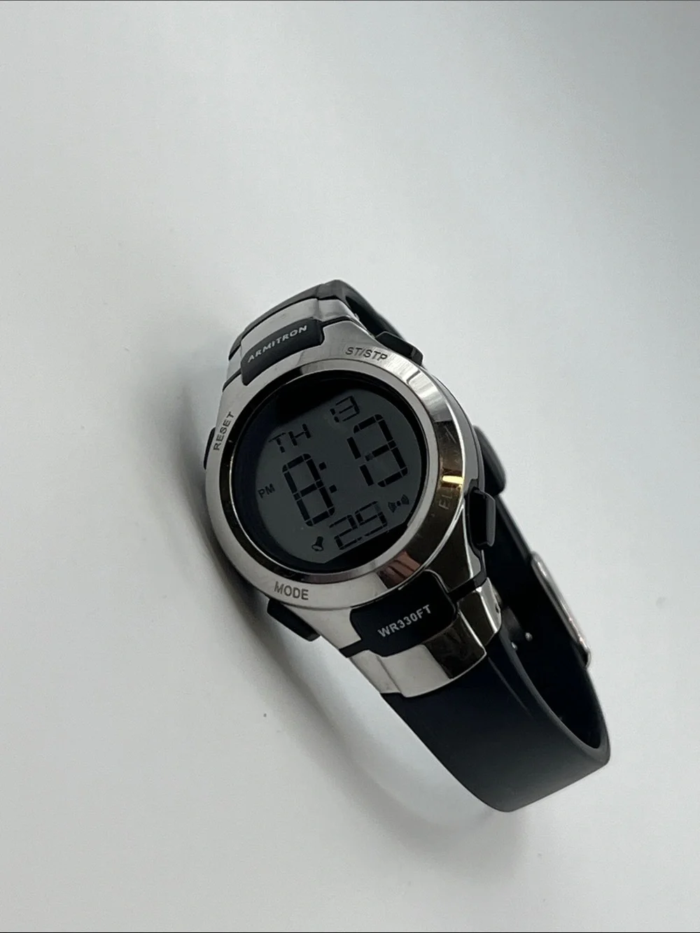 Womens Armitron Black and Silver Digital Sport Watch